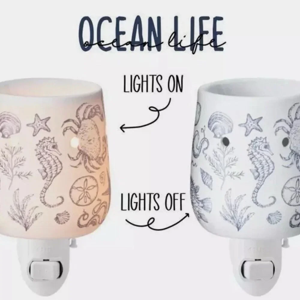 Scentsy Ocean Life Plug In Wax Warmer White NEW In Box - Picture 3 of 4